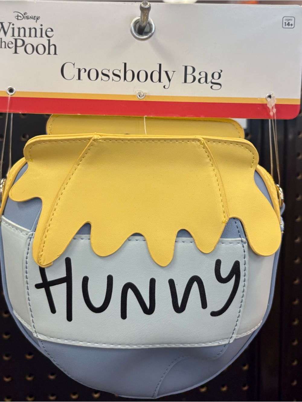 Disney Winnie the Pooh Crossbody Bag in Yellow & Light Blue